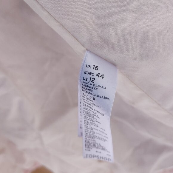 PINK TOPSHOP TALL Teddy Bear Coat Size 12 - Picture 3 of 4